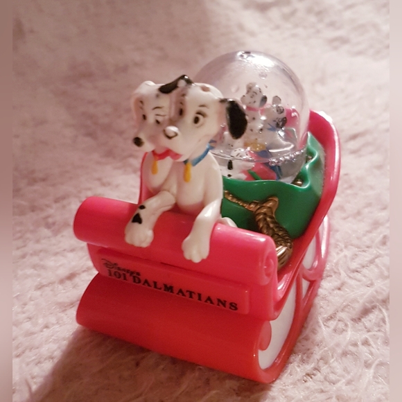 1996 101 Dalmatians Snow Globe Holiday Figure Disney McDonald's Toy TLC - Picture 15 of 16